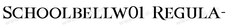 Schoolbellw01 Regula字体转换